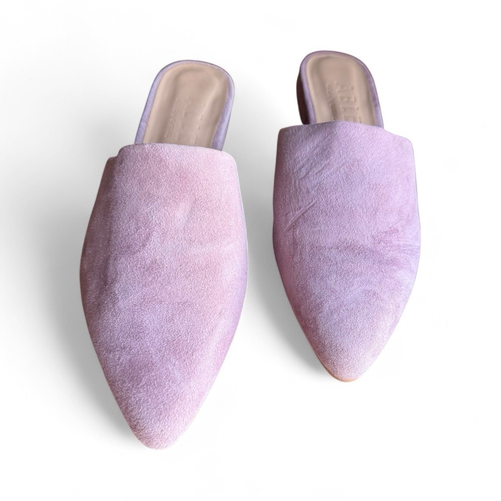 Able (Local + Global) Liliac Suede Flat Mules Women's US Sz 8‎ Floor Model